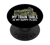 My Train Table Is My Place Model Railroad PopSockets Adhesive PopGrip