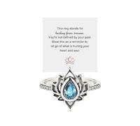 My Trauma Ring,Stainless Steel My Trauma Ring, Trauma Stackable Rings Ring,Inspirational Trauma Healing Ring Friendship Gift Jewelry for Women, 7, Metal, Zircon