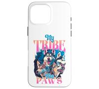 My Tribe Has Paws Husky Dog Lover Pack Design Case for iPhone 16 Pro Max