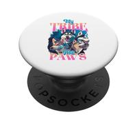 My Tribe Has Paws Husky Dog Lover Pack Design PopSockets Adhesive PopGrip