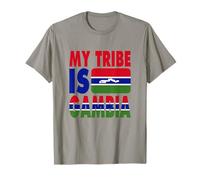 My Tribe is Gambia Love The Gambia Flag Map T-Shirt
