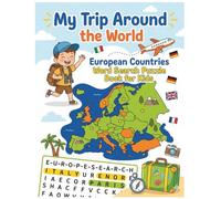 My Trip Around the World: European Countries Word Search Puzzle Book for Kids Ages 5-10