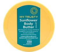 My Trusty Sunflower Body Butter, Suitable for Dry Skin and Skin Prone to Eczema, Vegan Friendly with Natural Ingredients, Bergamot Orange & Neroli Scent, 200ml