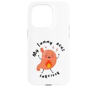 My Tummy Ache Survivor Cartoon Case for iPhone 15 Pro