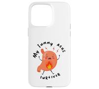 My Tummy Ache Survivor Cartoon Case for iPhone 15 Pro Max