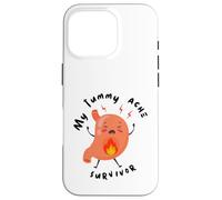 My Tummy Ache Survivor Cartoon Case for iPhone 16 Pro