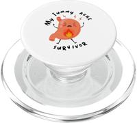 My Tummy Ache Survivor Cartoon PopSockets PopGrip for MagSafe