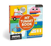 My Tummy Book Vehicles: High-Contrast Fold-Out Book That Stands for Tummy Time, Baby-Safe Mirror Inside!