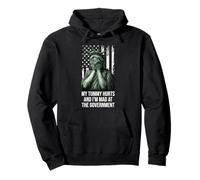 My Tummy Hurts and I'm at the Government Protest Resist Flag Pullover Hoodie