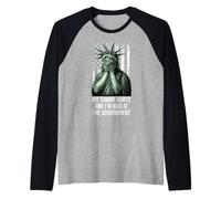 My Tummy Hurts and I'm at the Government Protest Resist Flag Raglan Baseball Tee