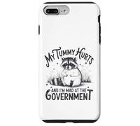 My Tummy Hurts And I'm Mad At The Government - Raccoon Case for iPhone 7 Plus/8 Plus