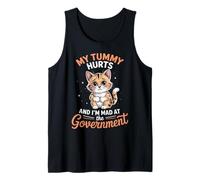 My Tummy Hurts Cat Pet Tummy Ache Hurts Tummy Ache Survivor Tank Top