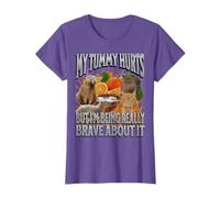 My Tummy Hurts Funny Capybara Meme Bootleg Graphic T-Shirt