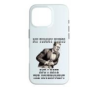 MY TUMMY HURTS & I HATE THE GOVERNMENT Ache Survivor Meme Case for iPhone 16 Pro