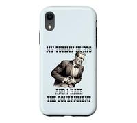 MY TUMMY HURTS & I HATE THE GOVERNMENT Ache Survivor Meme Case for iPhone XR