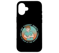 MY TUMMY HURTS & I'M MAD AT THE GOVERNMENT Fun Stomach Meme Case for iPhone 16