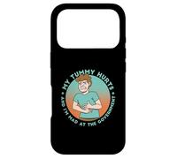 MY TUMMY HURTS & I'M MAD AT THE GOVERNMENT Fun Stomach Meme Case for iPhone 17 Pro