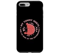 MY TUMMY HURTS & I'M MAD AT THE GOVERNMENT Fun Stomach Meme Case for iPhone 7 Plus/8 Plus