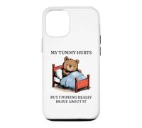 My Tummy Hurts - Poorly Cute Bed Sick Bear Bed Sarcasm Quote Case for iPhone 12/12 Pro