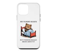 My Tummy Hurts - Poorly Cute Bed Sick Bear Bed Sarcasm Quote Case for iPhone 12 mini