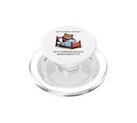 My Tummy Hurts - Poorly Cute Bed Sick Bear Bed Sarcasm Quote PopSockets PopGrip for MagSafe