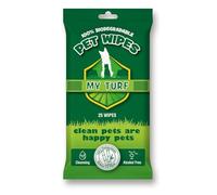 My Turf Cat Dog Grooming Pet Wipes | 25 Biodegradable Wipes 15x20cm | Quick Easy Cleaning Dog Wipes & Cat Wipes | Dog Wipes For Bums, Body, Paws, Eyes & Ears | Alcohol Free Dog Grooming Wet Wipes