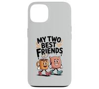 My Two Best Friends Coffee Pillow Crew Sarcasm Funny Case for iPhone 13