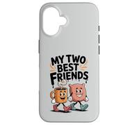 My Two Best Friends Coffee Pillow Crew Sarcasm Funny Case for iPhone 16