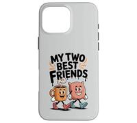 My Two Best Friends Coffee Pillow Crew Sarcasm Funny Case for iPhone 16 Pro Max