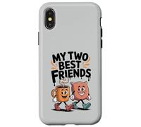My Two Best Friends Coffee Pillow Crew Sarcasm Funny Case for iPhone X/XS