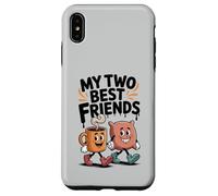 My Two Best Friends Coffee Pillow Crew Sarcasm Funny Case for iPhone XS Max