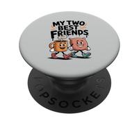 My Two Best Friends Coffee Pillow Crew Sarcasm Funny PopSockets Adhesive PopGrip