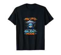 My UFO is Always On Silent Mode Cute Space Pun T-Shirt