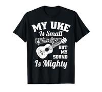 My Uke is Small Ukulele Player Hawaiian Guitar Musician T-Shirt
