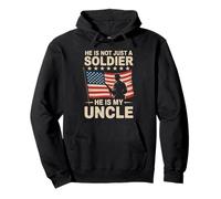 My Uncle Is A Soldier Hero Proud Army Nephew Niece Military Pullover Hoodie