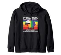 My Uncle Is The Rainbow Sheep LGBTQ Pride - Proud Gay Uncle Zip Hoodie