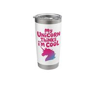 My Unicorn Thinks I'm Cool, Cute Fantasy Pet Stainless Steel Insulated Tumbler