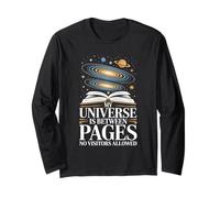 My Universe is Between Pages Bookworm Astronomy Long Sleeve T-Shirt