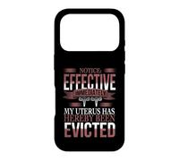 My Uterus Has Been Evicted - Uterus Eviction Hysterectomy Case for iPhone 17 Pro