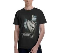 My Valentine Rock Band Bullet Men's T-Shirt - 100% Cotton Short Sleeve Band Tee, Classic Fit Graphic Rock Music Merch, Vintage Soft Shirt for Concerts & Gifts Black, Medium
