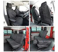 My Van Seat Covers MVSC104B-212B-213BAD4 Tailored Heavy Duty Waterproof Full Set Seat Covers (5 Seater with 2nd Row Single/Double) Black - To Fit VW Transporter T6/T6.1 Kombi 2015 Onwards
