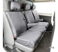 My Van Seat Covers | To Fit E-Scudo X Model Seat Covers 2022 Onwards | Tailored Heavy Duty Waterproof | Rear (Split Seat Base) Black - MVSC422BAD7
