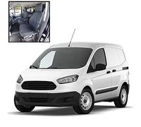 My Van Seat Covers | To Fit Ford Transit Courier Leader Seat Covers 2014-2023 | Tailored Heavy Duty Waterproof | Front (With Folding Passenger Seat) Black - MVSC541BAD2