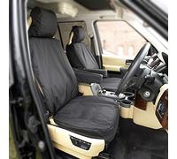 My Van Seat Covers | To Fit Land Rover Discovery 3 Seat Covers 2004-2009 | Tailored Heavy Duty Waterproof | Front Black - MVSC191B