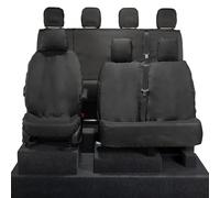 My Van Seat Covers | To Fit Mercedes Sprinter Seat Covers 2018 Onwards | Tailored Heavy Duty Waterproof | Front & Rear (NO Split Front Passenger) Black - MVSC415B-416B