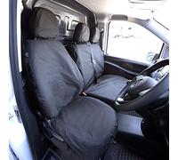 My Van Seat Covers | To Fit Mercedes Vito Seat Covers 2014 Onwards | Tailored Heavy Duty Waterproof | Front (Single/Double NO Split Passenger Seat) Black - MVSC382B