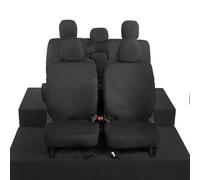 My Van Seat Covers | To Fit Mitsubishi L200 Trojan Double Cab Seat Covers 2015 Onwards | Tailored Heavy Duty Waterproof | Front and Rear Black - MVSC205B-206BAD31