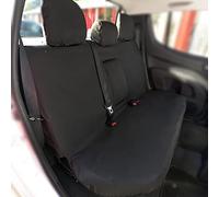 My Van Seat Covers | To Fit Mitsubishi L200 Warrior Seat Covers 2006-2015 | Tailored Waterproof Easy to Fit | Rear Black - MVSC152BAD7