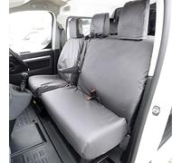 My Van Seat Covers | To Fit Vauxhall Vivaro Seat Covers 2019 Onwards | Tailored Heavy Duty Waterproof | Front Grey - MVSC367GAD28