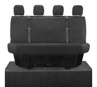 My Van Seat Covers | To Fit VW Crafter Seat Covers 2017 Onwards | Inc. Embroidery Tailored Heavy Duty Waterproof | Rear Black - MVSC416BAD4EM